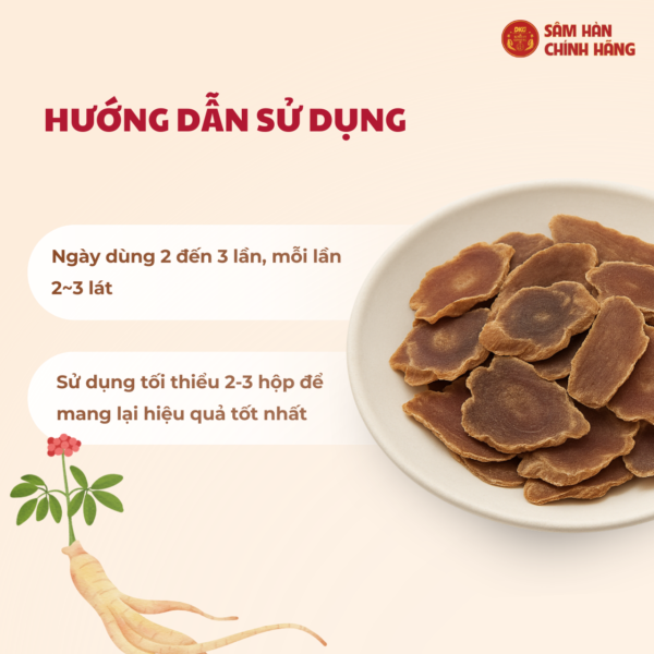 Hồng sâm HQ thái lát (hộp giấy) - Daedong