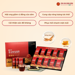 Hồng sâm lát mật ong Hàn Quốc (Honeyed Red Ginseng Slices) 20g*10gói/hộp