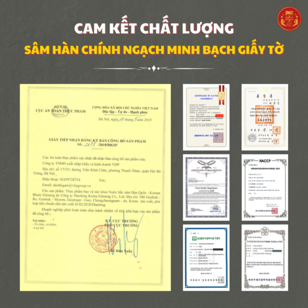 Nước hắc sâm HQ - DKG