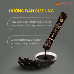 Nước hắc sâm cao cấp (Ginssen Black Ginseng Jung Premium) 10ml*30gói/hộp