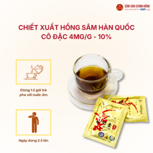 Trà Hồng Sâm (Korean Red Ginseng Tea) Hàn Quốc 3g*50gói/hộp