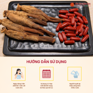 Viên hồng sâm cao cấp Hàn Quốc (Korea Red Ginseng Capsule Premium) 830mg*120 viên/hộp