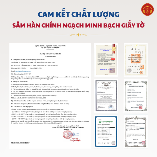 Kẹo hồng sâm 250g - DKG