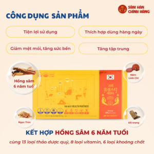 Hồng sâm HQ hàng ngày (10g*60 stick) Daily - Daedong