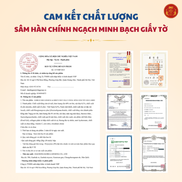 Hồng sâm yến sào G-BIRD DKG