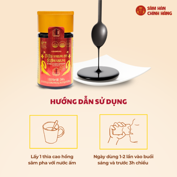Cao hồng sâm nguyên chất 100%