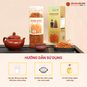 Đông trùng hạ thảo Hoàng gia (Royal Cordyceps Militaris) 100g/hộp