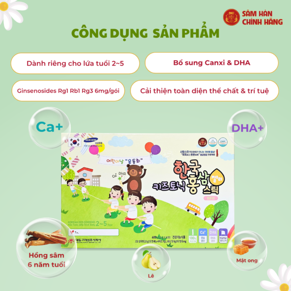 Hồng sâm baby (trẻ em) 2-5 tuổi