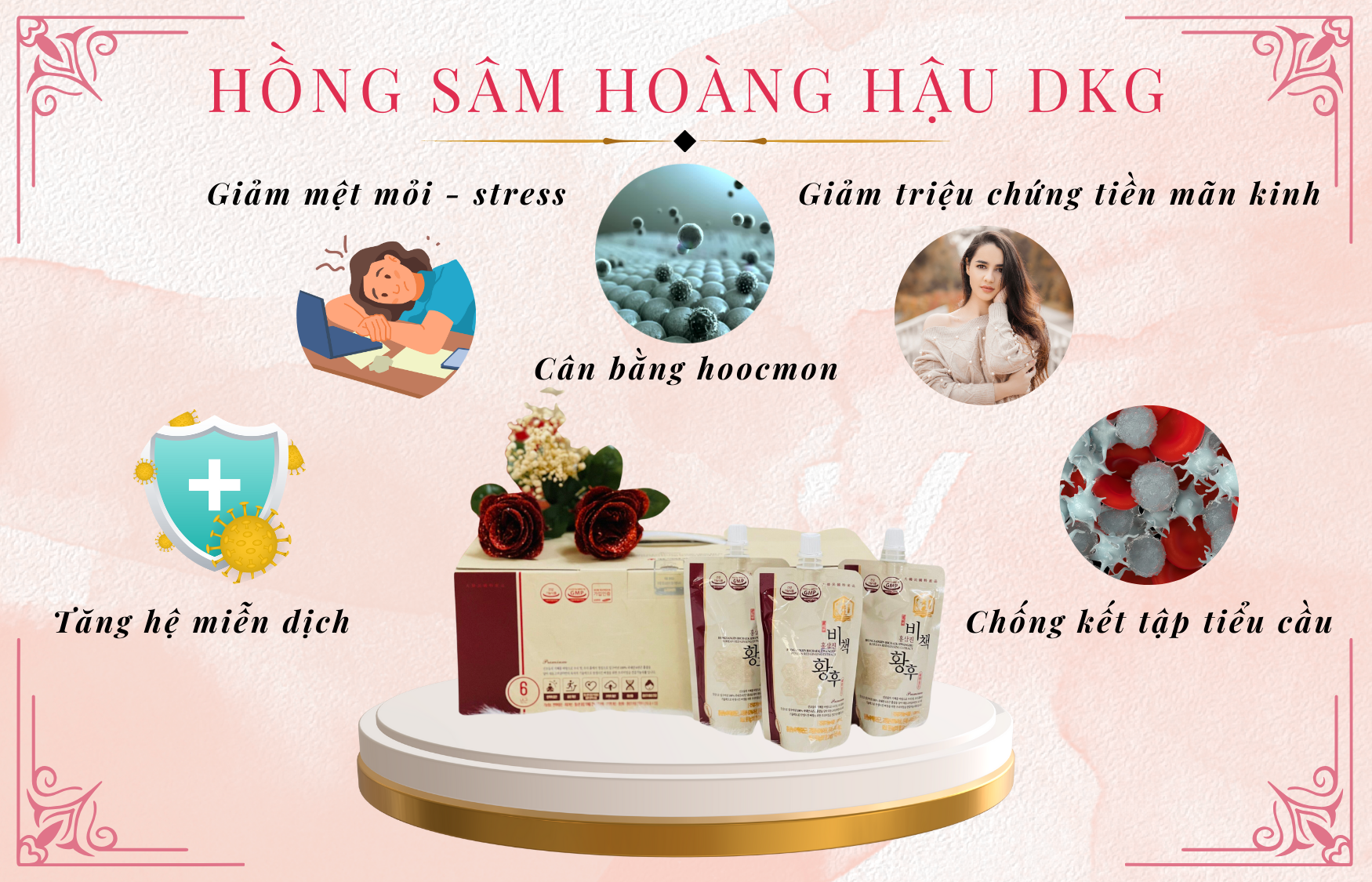 Đánh thức tiềm năng cơ thể với nước hồng sâm Hoàng Hậu DKG