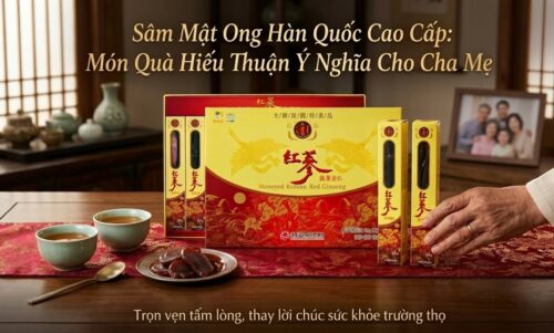 Sâm tẩm mật ong 200g: Món quà biếu sang trọng, ý nghĩa cho cha mẹ