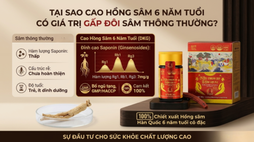 Điều gì khiến cao hồng sâm 6 năm tuổi đắt gấp đôi các loại sâm thông thường?