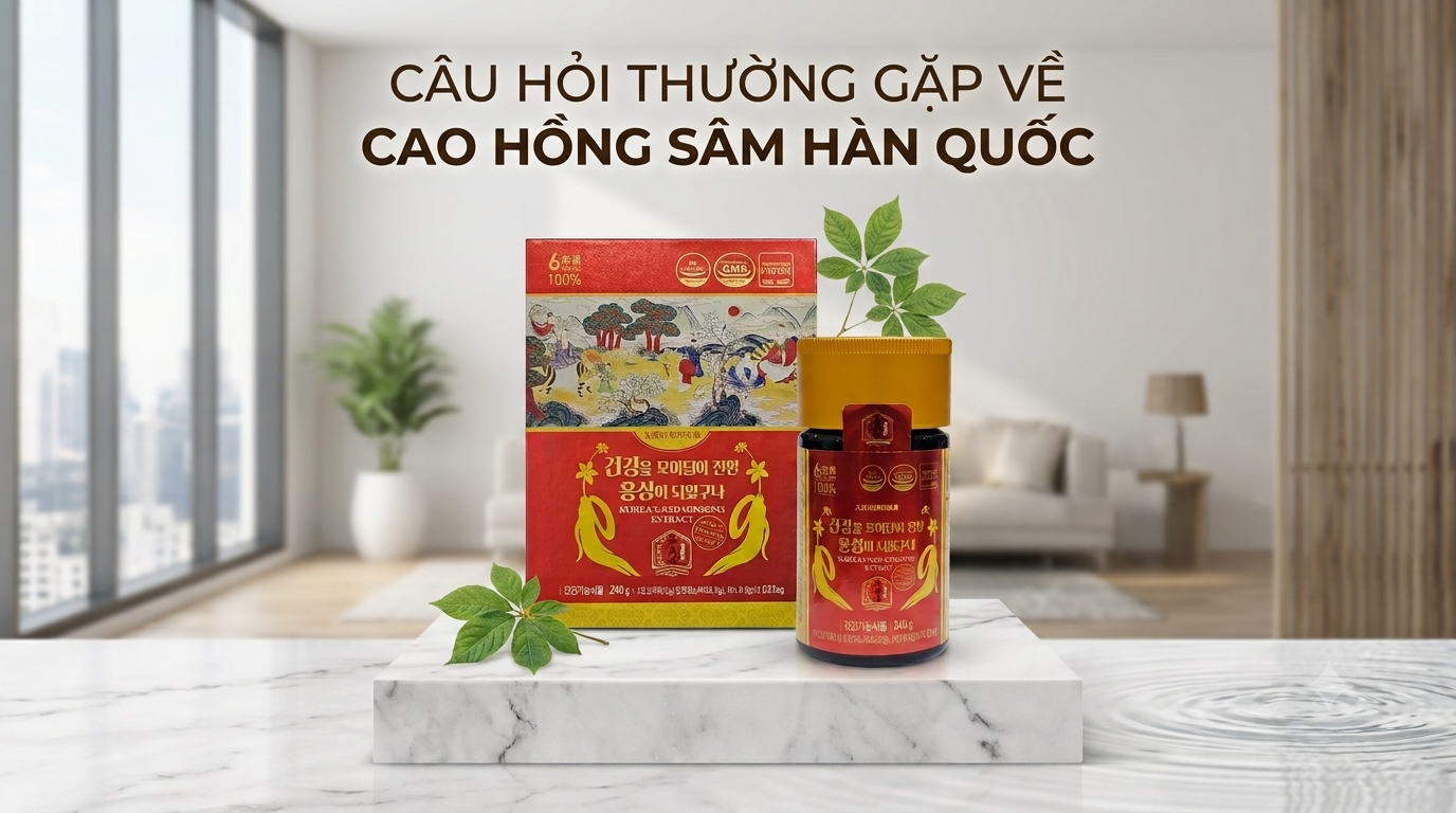 Câu hỏi thường gặp về cao hồng sâm nguyên chất 100%