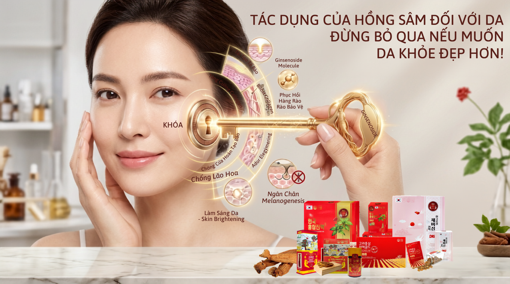 Tác dụng của hồng sâm đối với da: Đừng bỏ qua nếu muốn da khỏe đẹp hơn! Tác dụng của hồng sâm đối với da: Đừng bỏ qua nếu muốn da khỏe đẹp hơn!