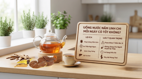 Uống nước linh chi có tác dụng gì và liều dùng chuẩn nhất!